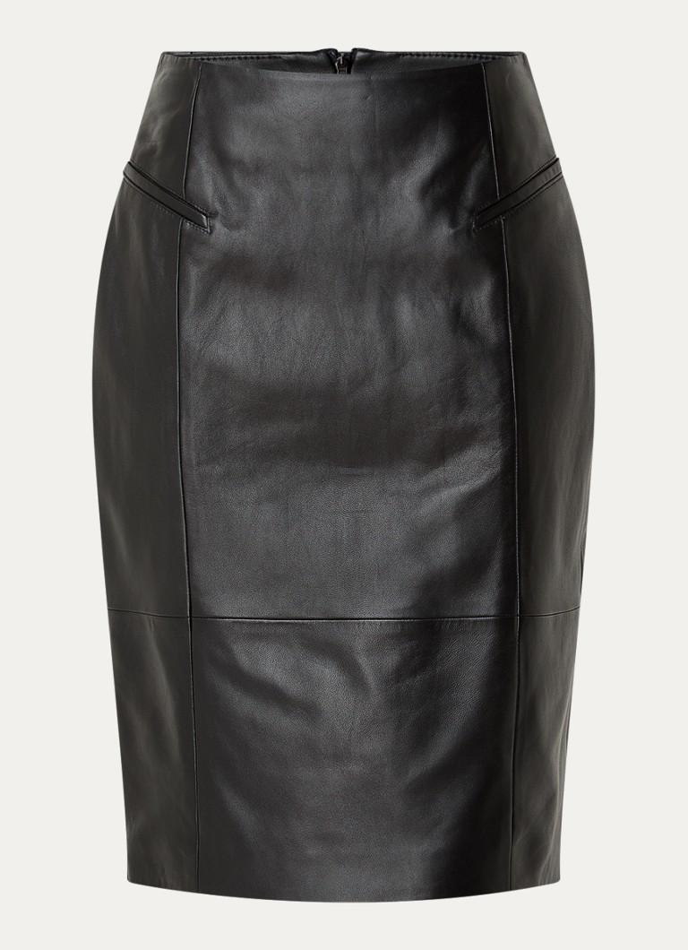 HUGO BOSS Sepaco midi-hame lampaannahkaa ja halkio