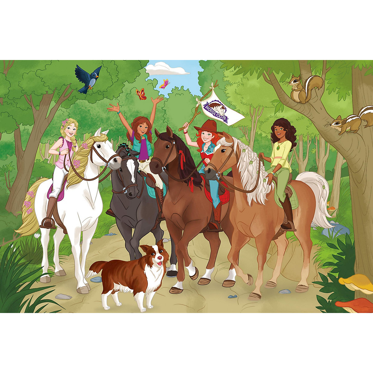 Puzzle-Box Schleich Horse Club, 2x60, 2x100 Teile im Metallkoffer