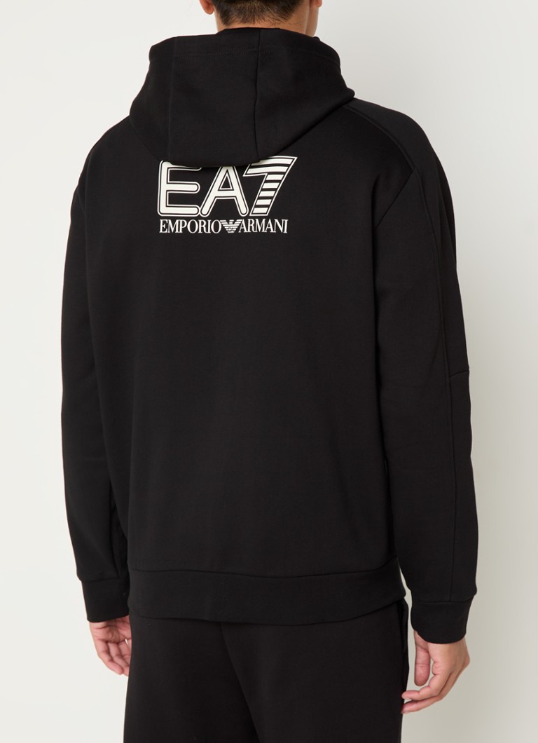 Emporio Armani Genserjakke med logo og trykk på ryggen