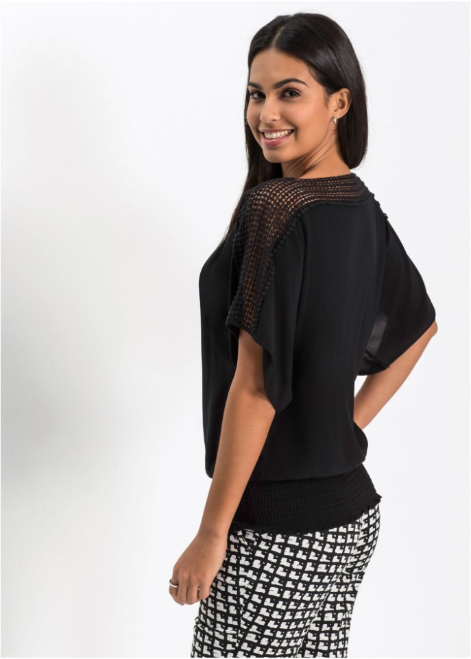 Bluse mit Spitze