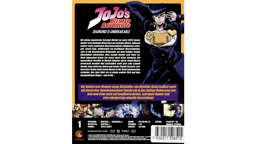 Jojo's Bizarre Adventure Part 4: Diamond is Unbreakable - 3. Staffel - Blu-ray Gesamtausgabe  [6 BRs]