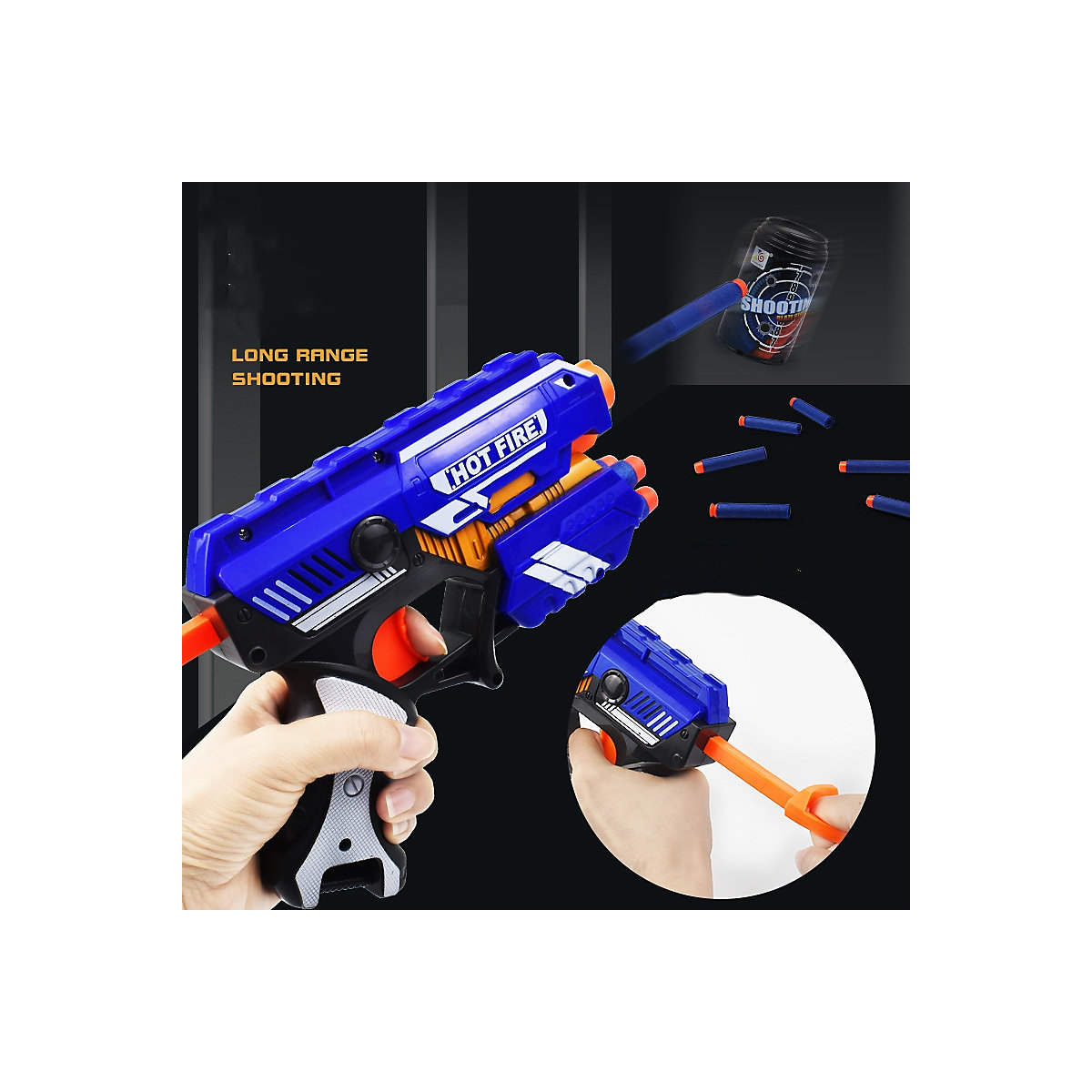 Manuelles Soft-Bullet-Pistole-Spielzeug für Kinder Eva Bullet Handpistole Kinderspielzeugpistole