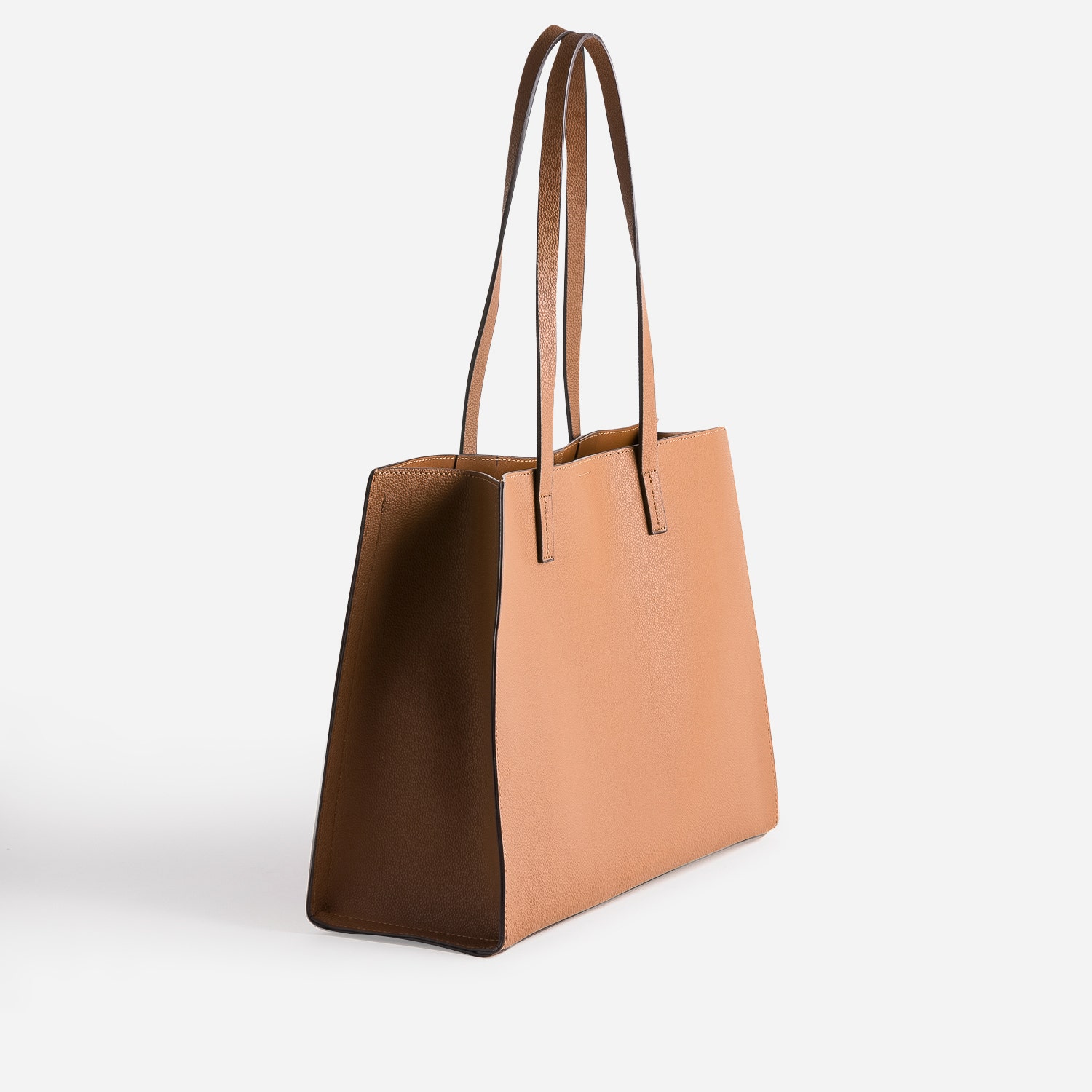 Sac cabas camel 3 compartiments