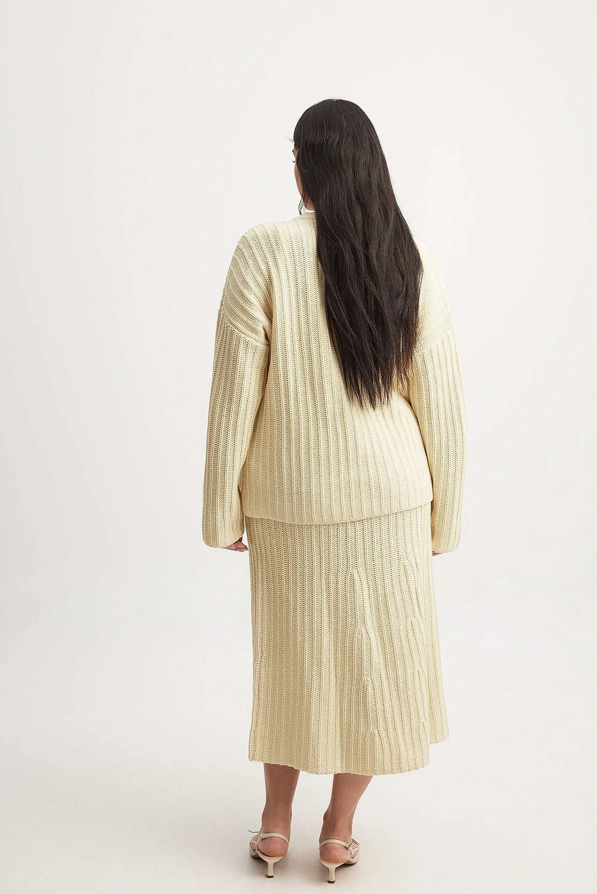 Strickcardigan mit V-Ausschnitt