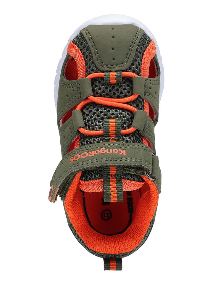 Kangaroos Halbsandalen in Khaki/Orange günstig kaufen