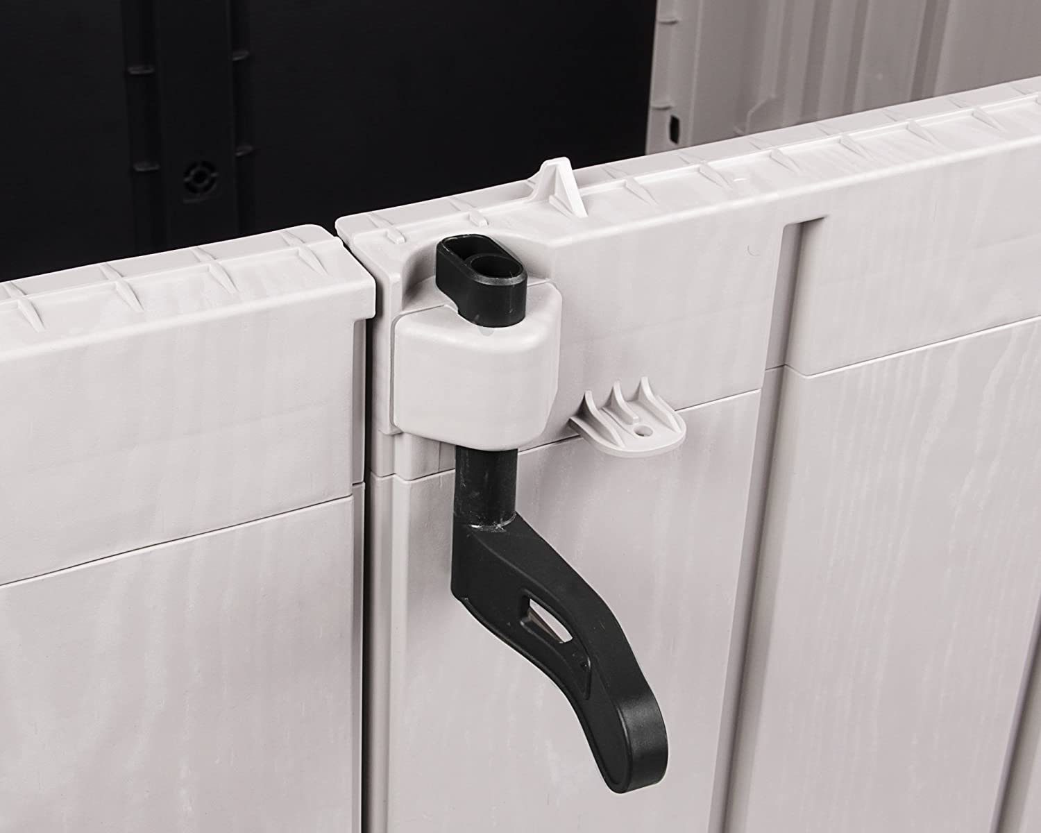 ONDIS24 Gartenbox Mülltonnenbox Storer Light XL Gerätebox abschließbar, für 2 Mülltonnen (1330 Liter) robust, wetterfest, belastbar