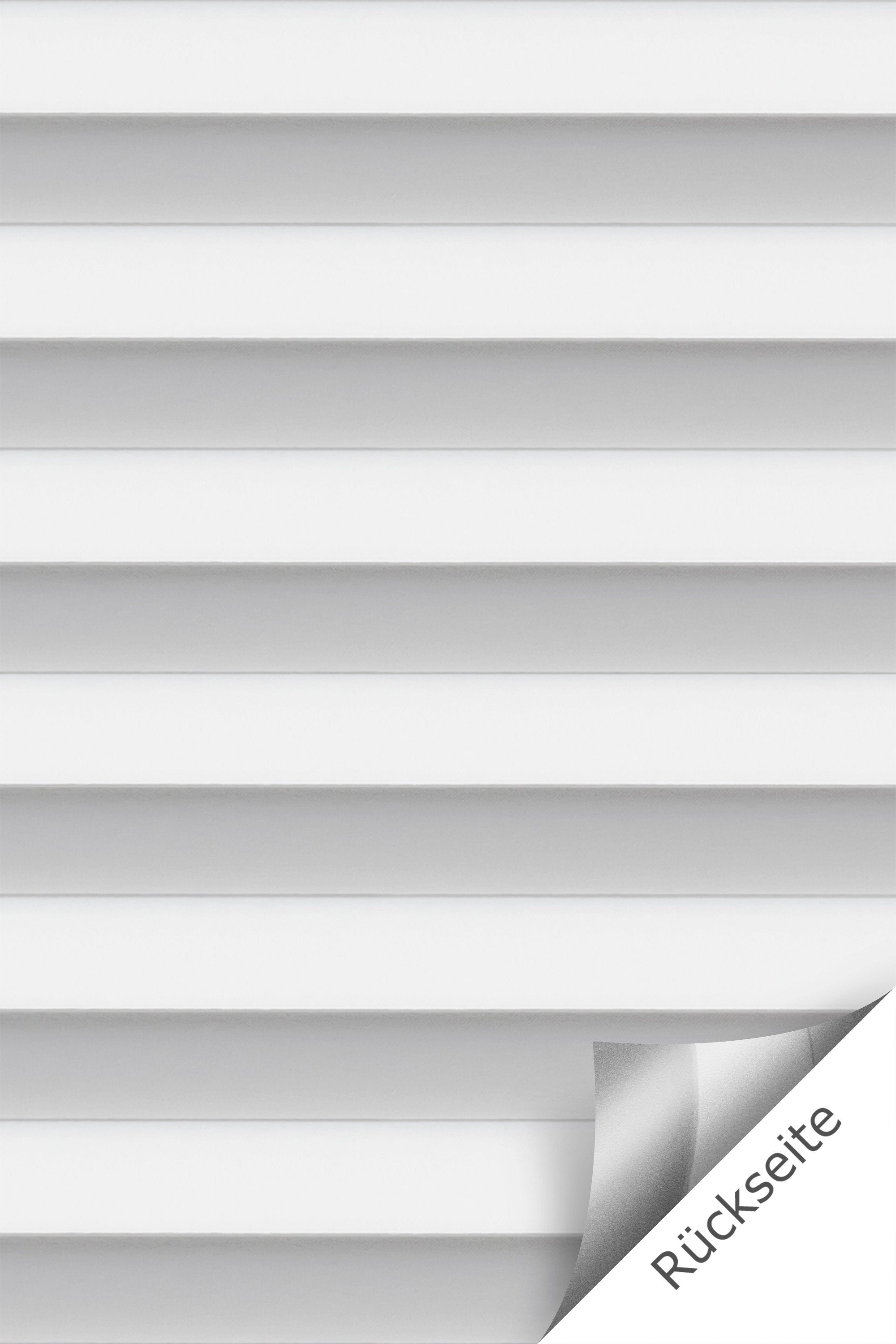 Plissee Thermo freihängend Reinweiß, LYSEL®, abdunkelnd, HxB 160x80cm
