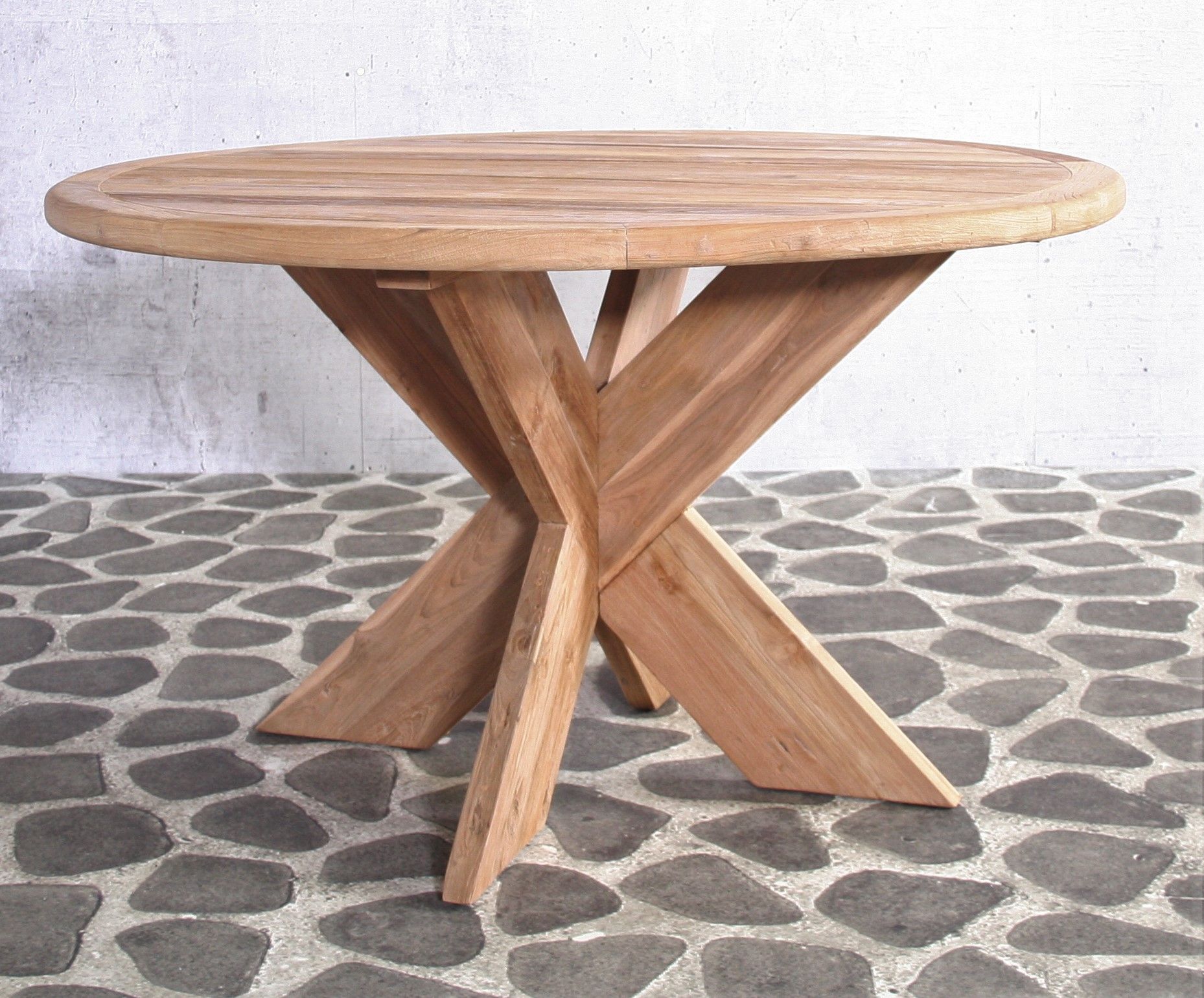 SenS-Line Malta 130 cm Teak Gartentisch