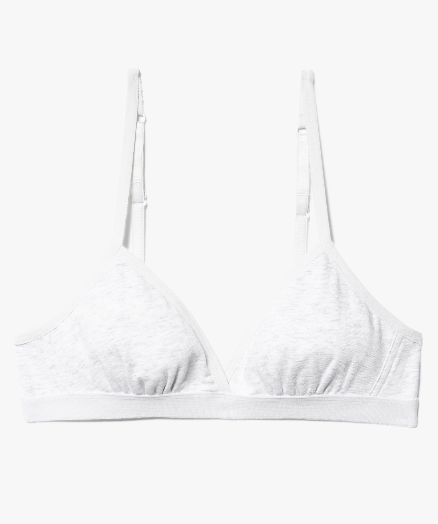 Soutien-gorge fille triangle à bretelles multipositions gris | GEMO