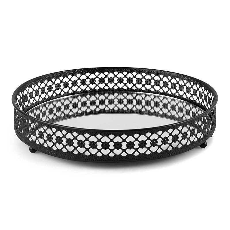 Home Lysfat ø 26 cm metallkant speilbunn