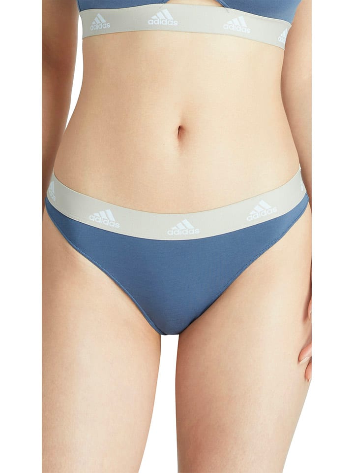 adidas 3er-Set: Strings in Blau/ Grau/ Schwarz günstig kaufen