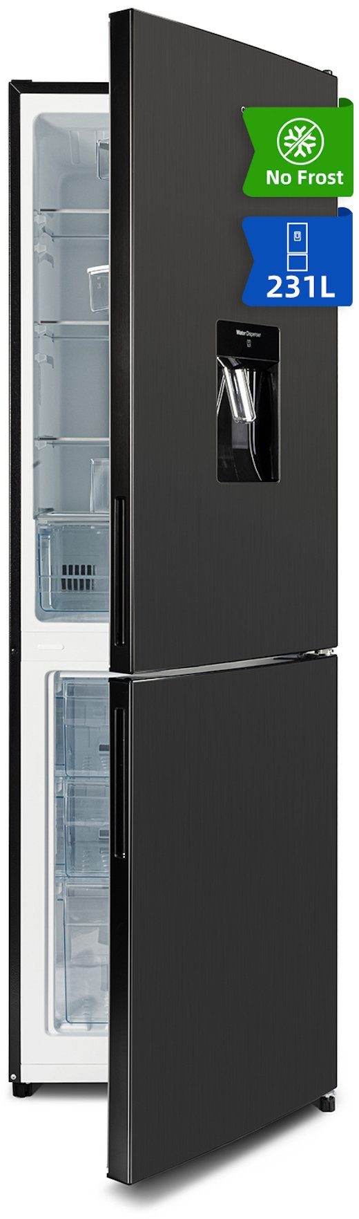 CHiQ Kühl-/Gefrierkombination No Frost FBM228NE4DE, 170 cm hoch, 54 cm breit, Multi-Air Flow,12 Jahre Garantie auf den Kompressor