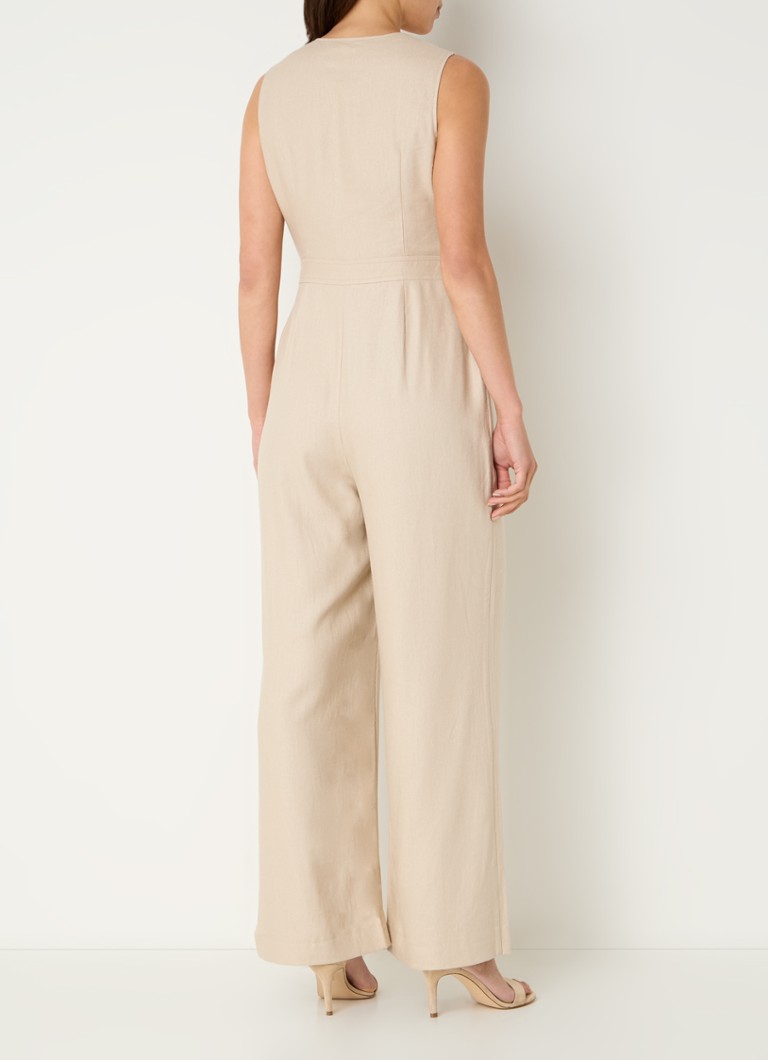 Phase Eight Fraya wide-fit jumpsuit in linen blend with side pockets