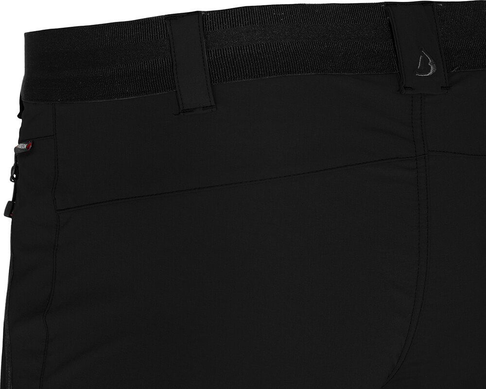 Bergson Outdoorhose ARRESÖ COMFORT (slim) Herren Wanderhose, leicht, strapazierfähig, Kurzgrößen, schwarz