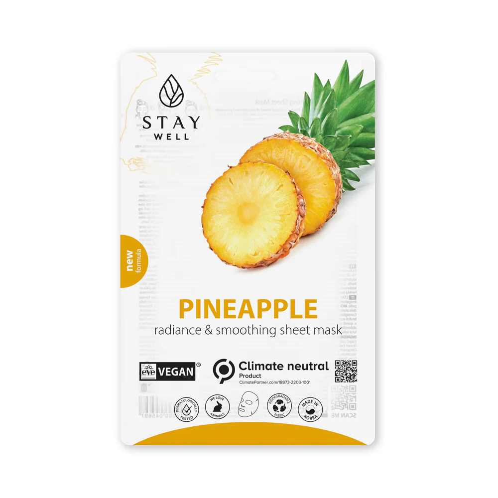 Veganska maska za lice - Ananas - Posvjetljujuća maska za lice