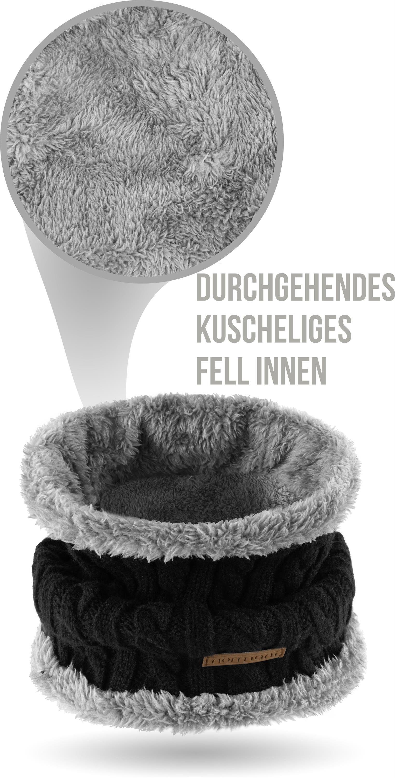 normani Wollschal Winter-Fellschal Kebili, Winterschal Halsschlauch Halswärmer Gesichtsschal Schlauchschal für Damen und Herren