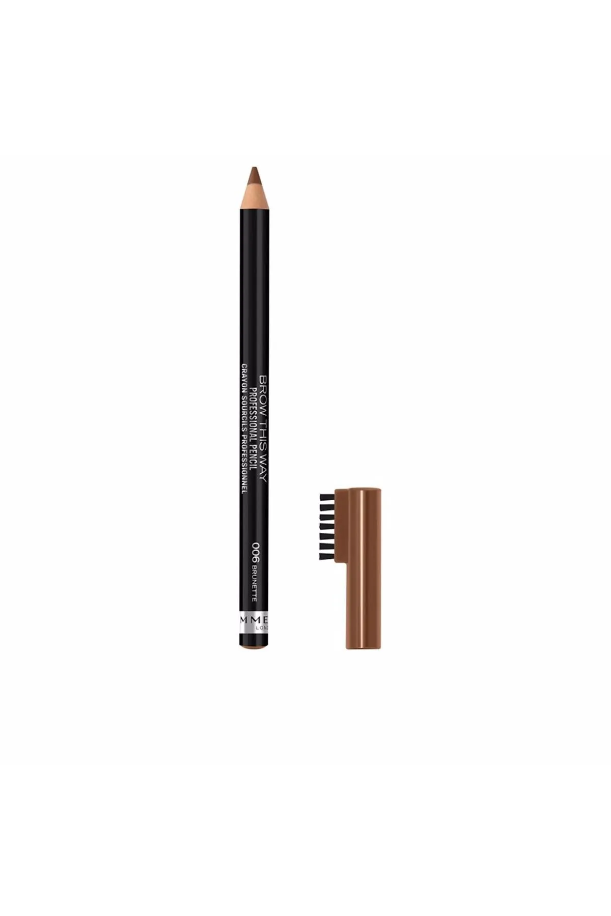 RIMMEL LONDON  Brow This Way Professioneller Bleistift #006-brunette 1,41 Gr 1,41 g
