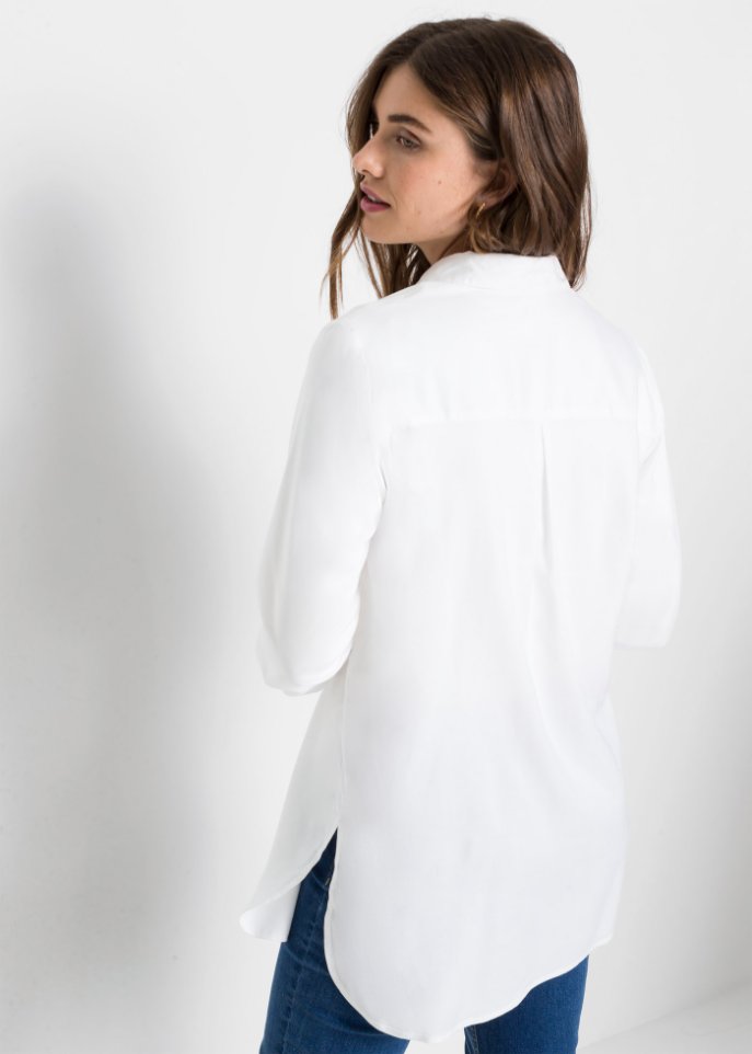 Longbluse aus nachhaltiger Viskose