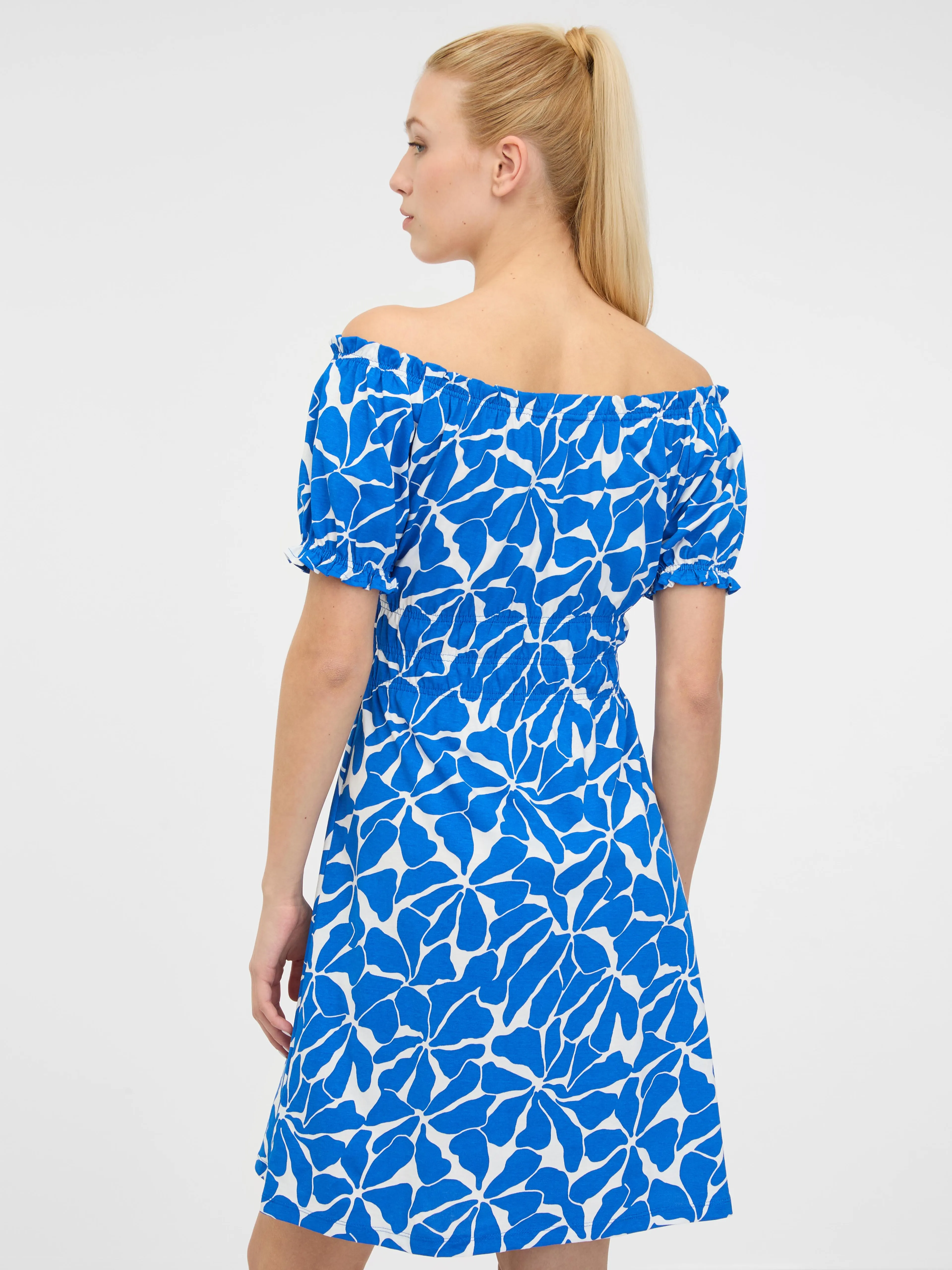 Blaues knielanges Damenkleid ORSAY
