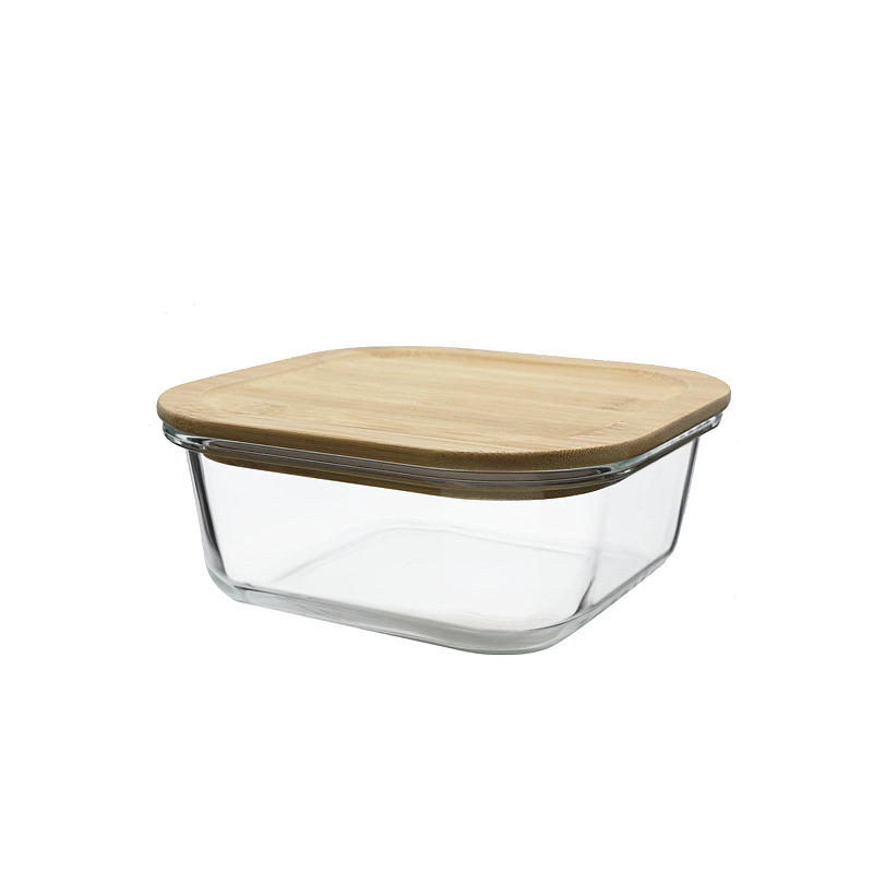 Cuisine Matoppbevaring 0,62 l boro glass m/bambuslokk
