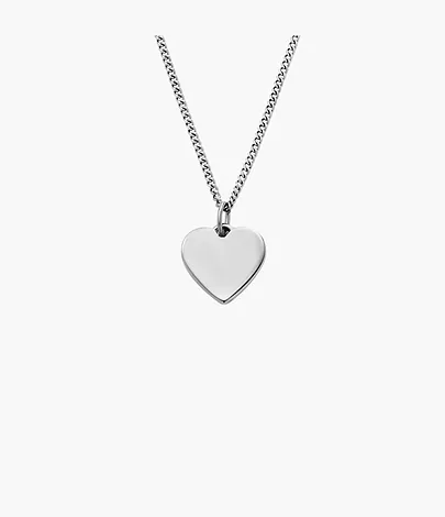 Fossil Kette Drew Heart Edelstahl