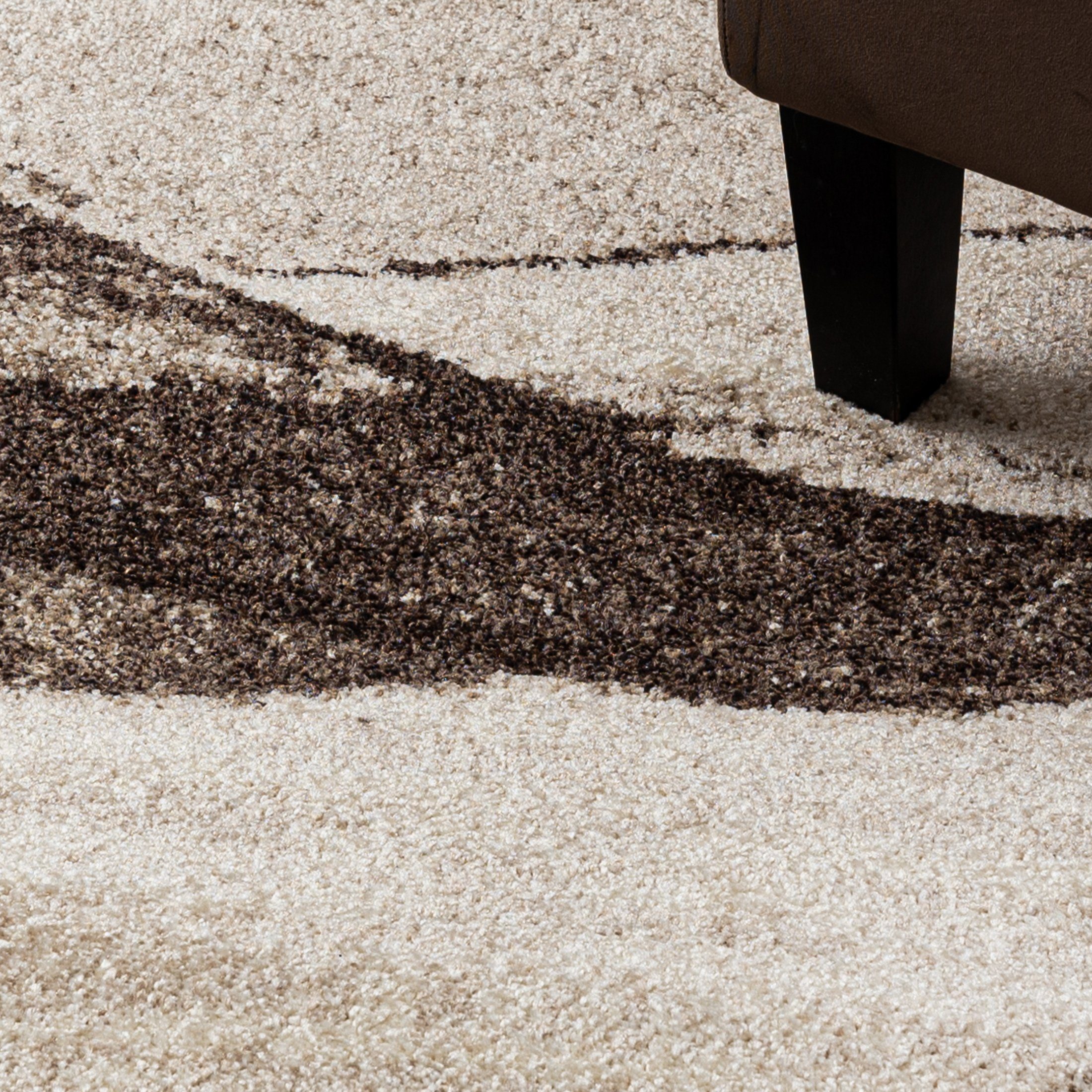 Läufer Läufer Flurläufer Modern für Vorzimmer, Küche - Beige, Mazovia, 70 x 125 cm, Kurzflor, Meterware, Höhe 10 mm, Kurzflor - niedrige Florhöhe