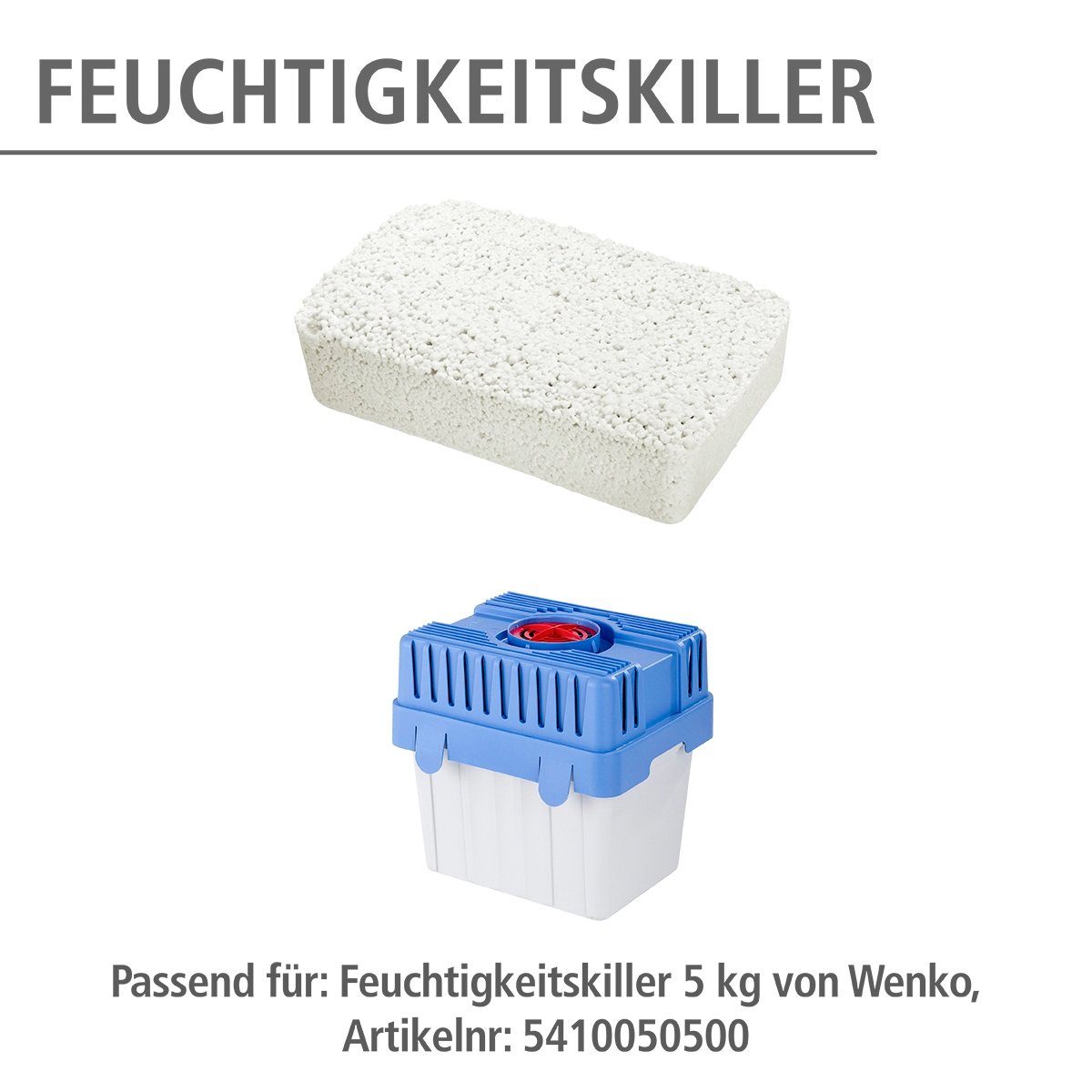 WENKO Luftentfeuchter-Nachfüllpack Feuchtigkeitskiller, geruchlos, 5 Kg, geruchslos