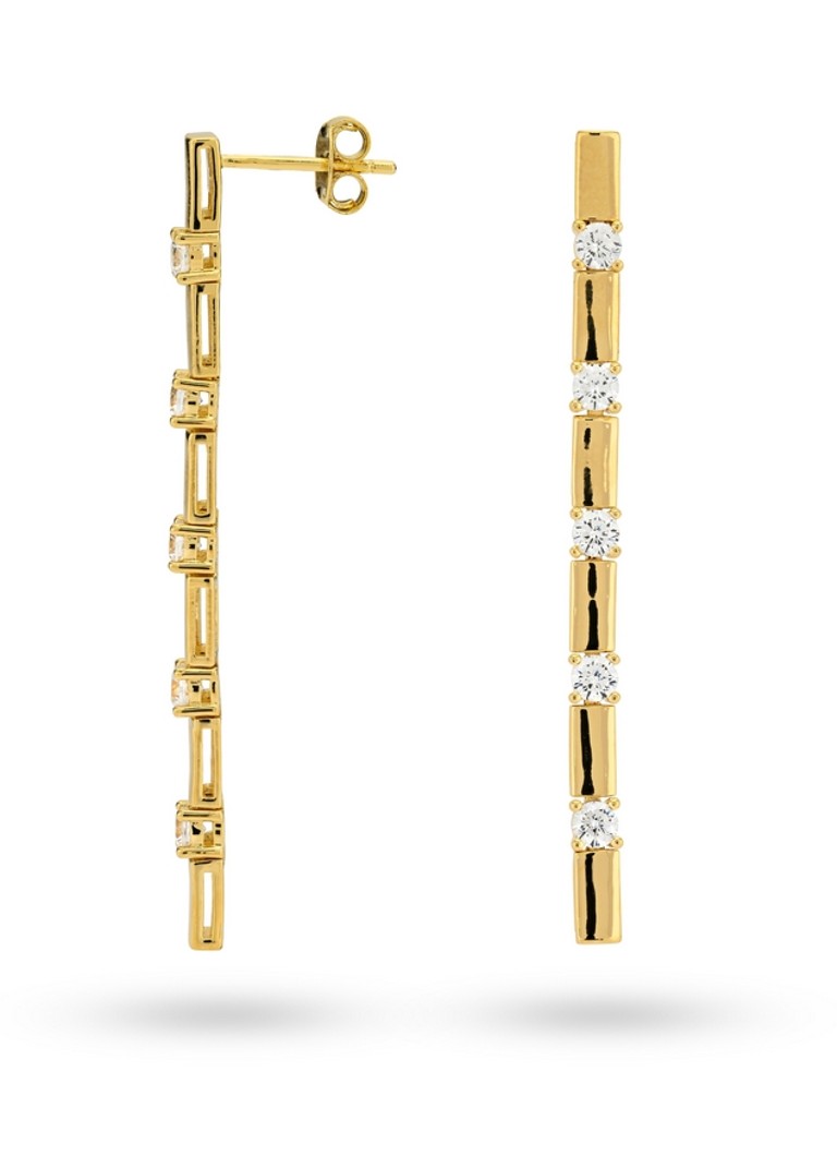 24Kae Gold plated stud earrings 42470Y