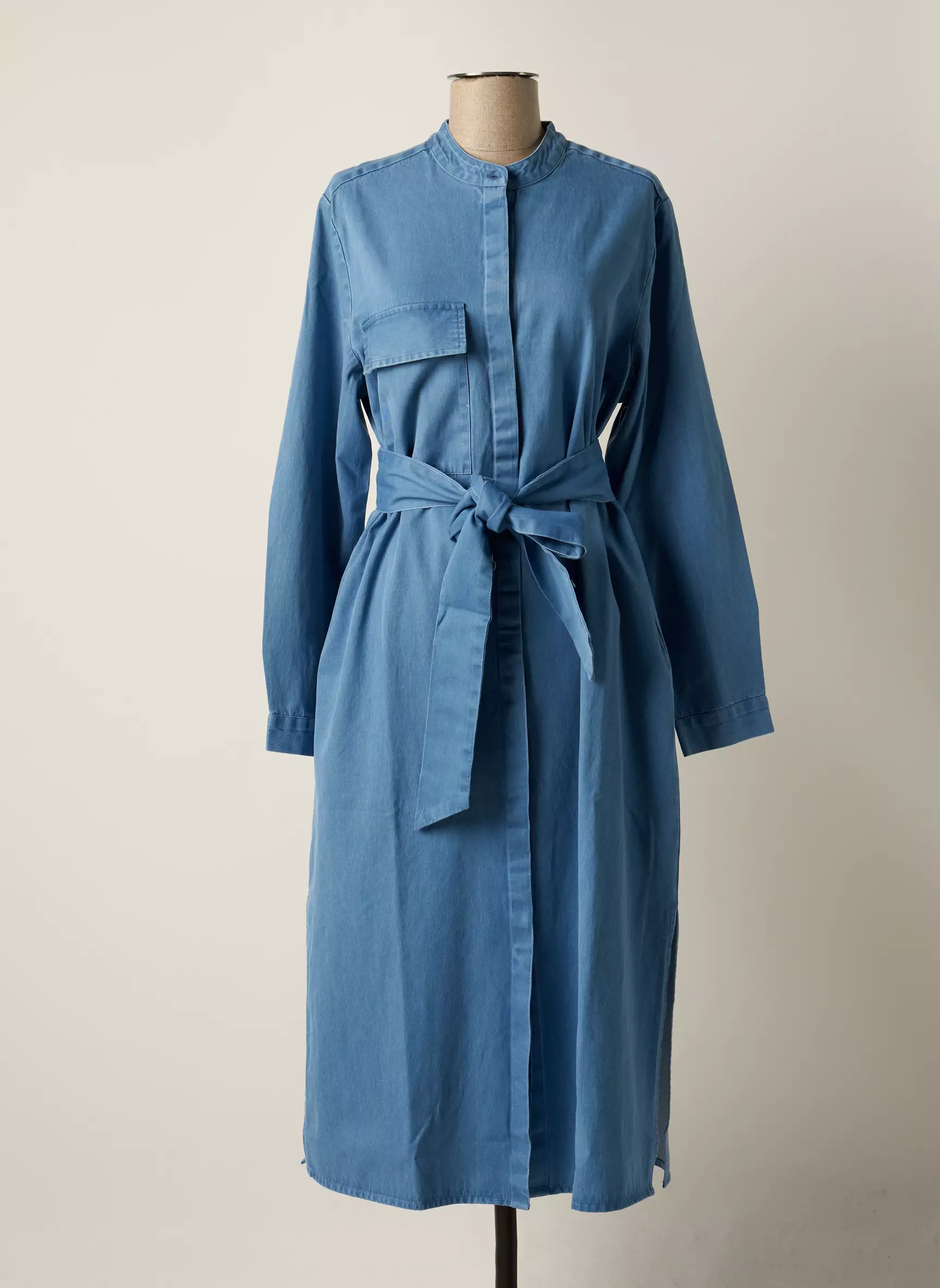 Selected Robes Mi Longues Femme couleur bleu