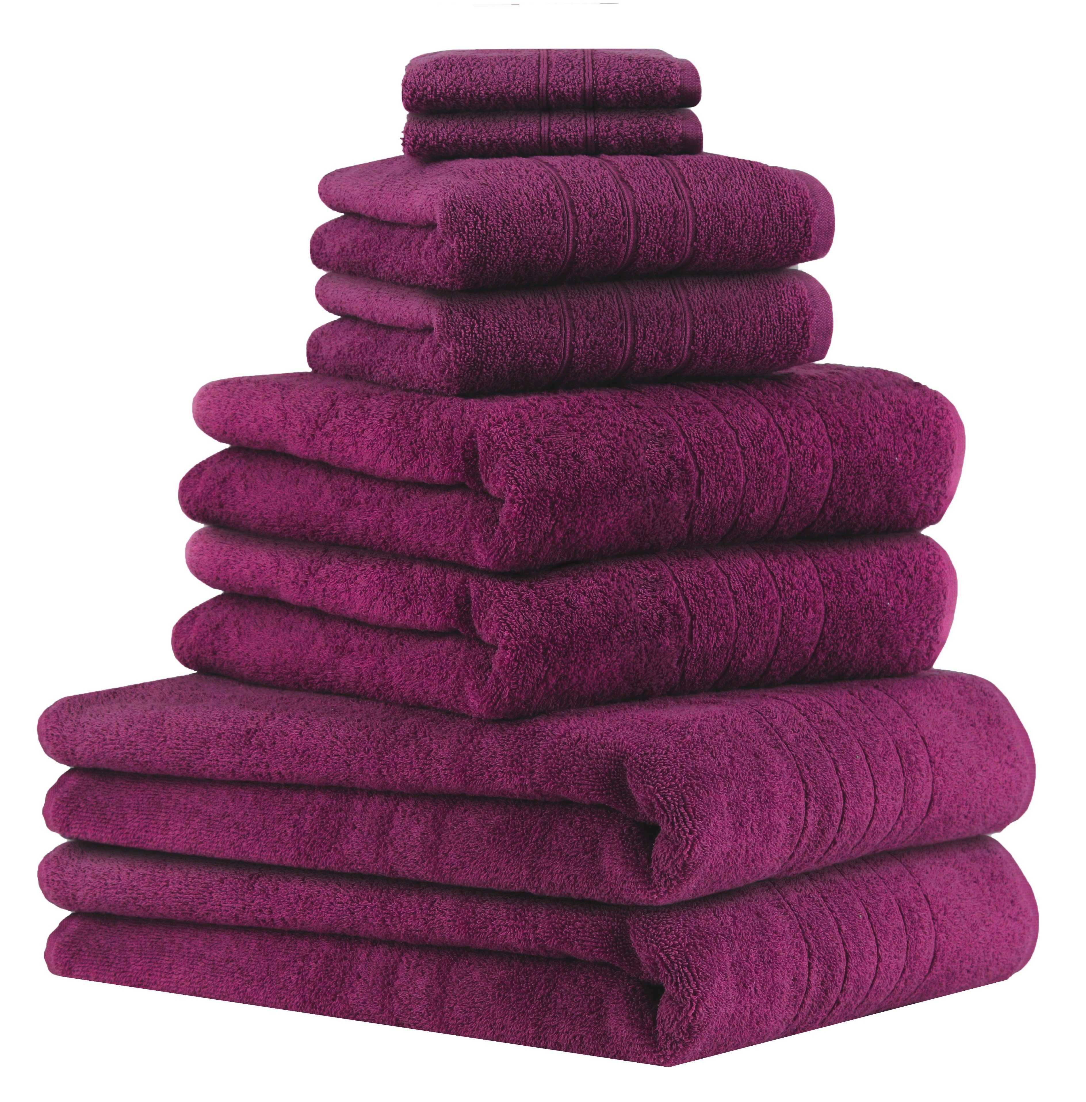 Betz Handtuch Set 8-TLG Handtuch-Set Deluxe 100% Baumwolle 2 Badetücher 2 Duschtücher 2 Handtücher 2 Seiftücher, 100% Baumwolle, (8-tlg)