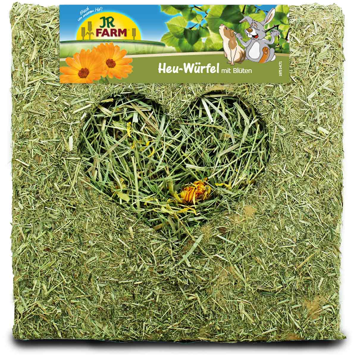 JR Farm Heu-Würfel groß mit Blüten 450g kaufen
