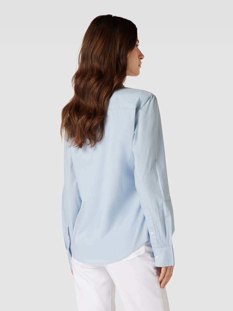 Hemdbluse mit Knopfleiste in hellblau