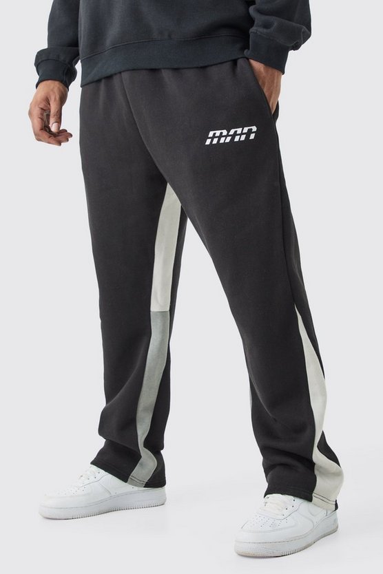 Plus Slim-Fit Colorblock Jogginghose