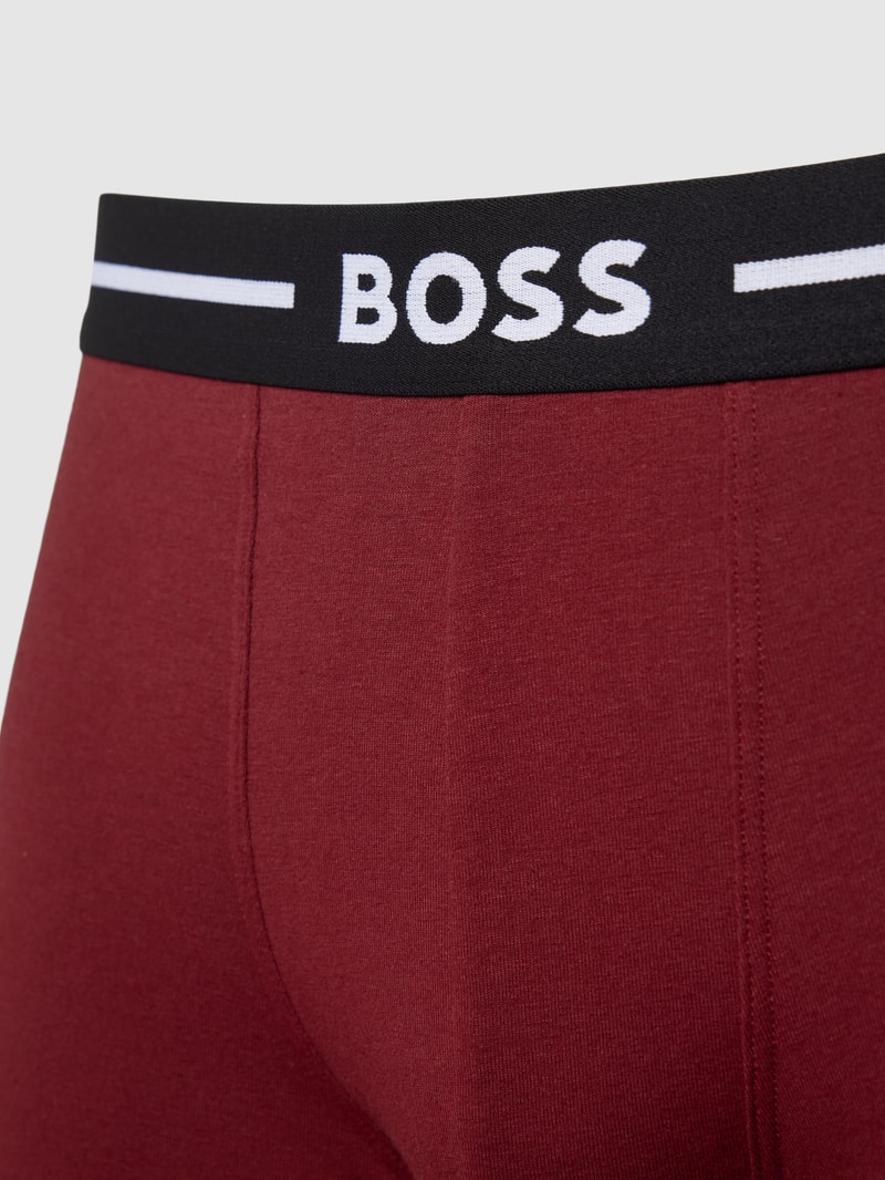 Trunks mit Stretch-Anteil im 3er-Pack in bordeaux rot