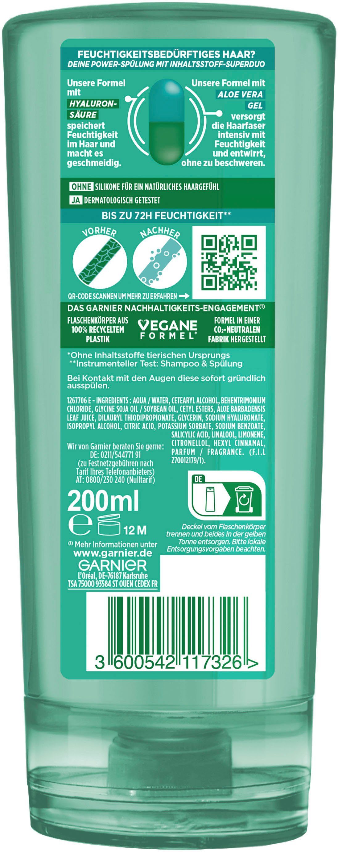 GARNIER Haarspülung Garnier Fructis Aloe Hydra Bomb Spülung, Set, 6-tlg.