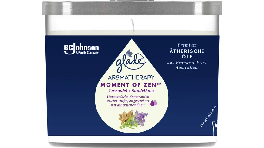 Glade Aromatherapy Essential Oils Duftkerze Moment of Zen