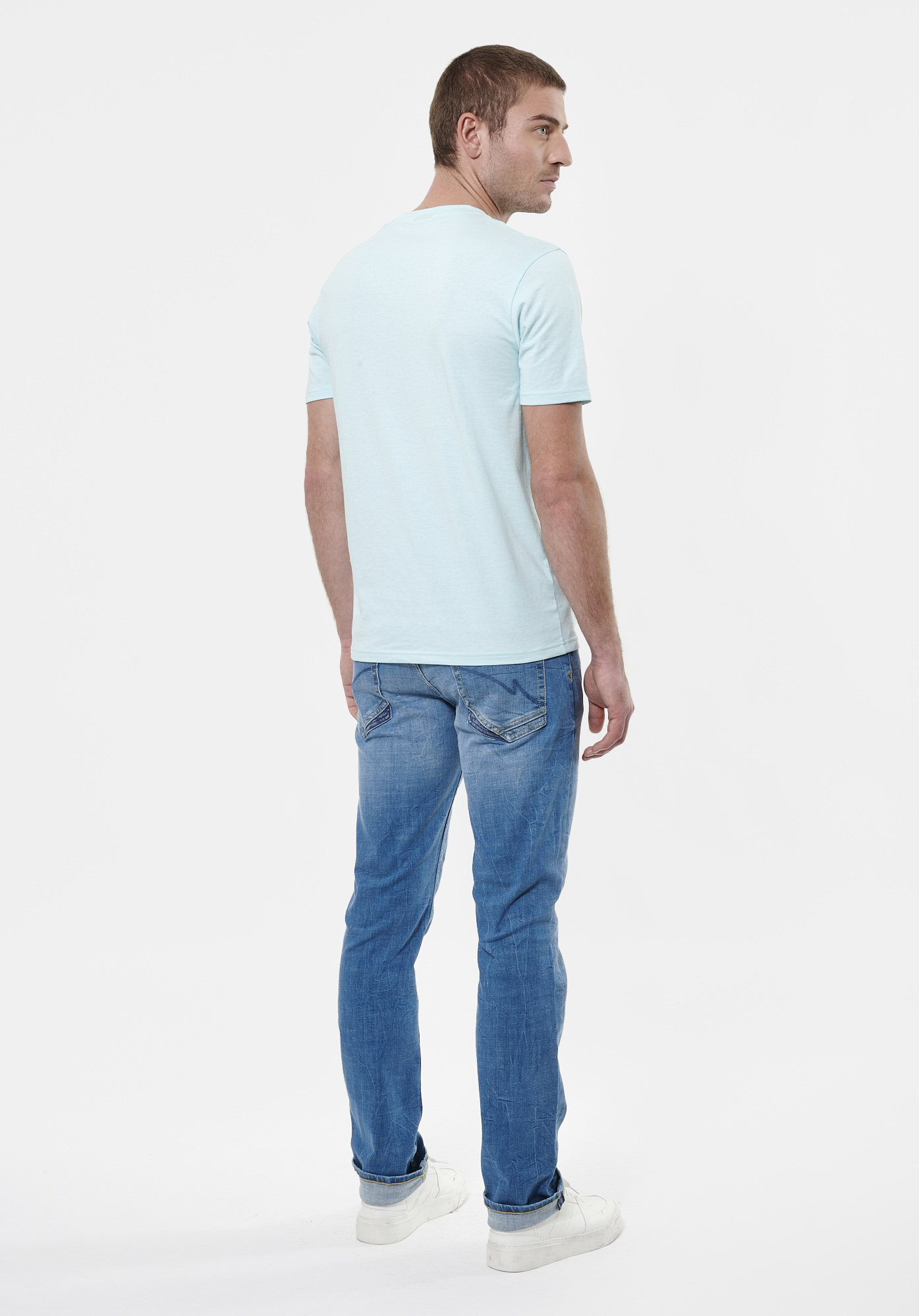 STONE  T-shirt bleu clair Homme