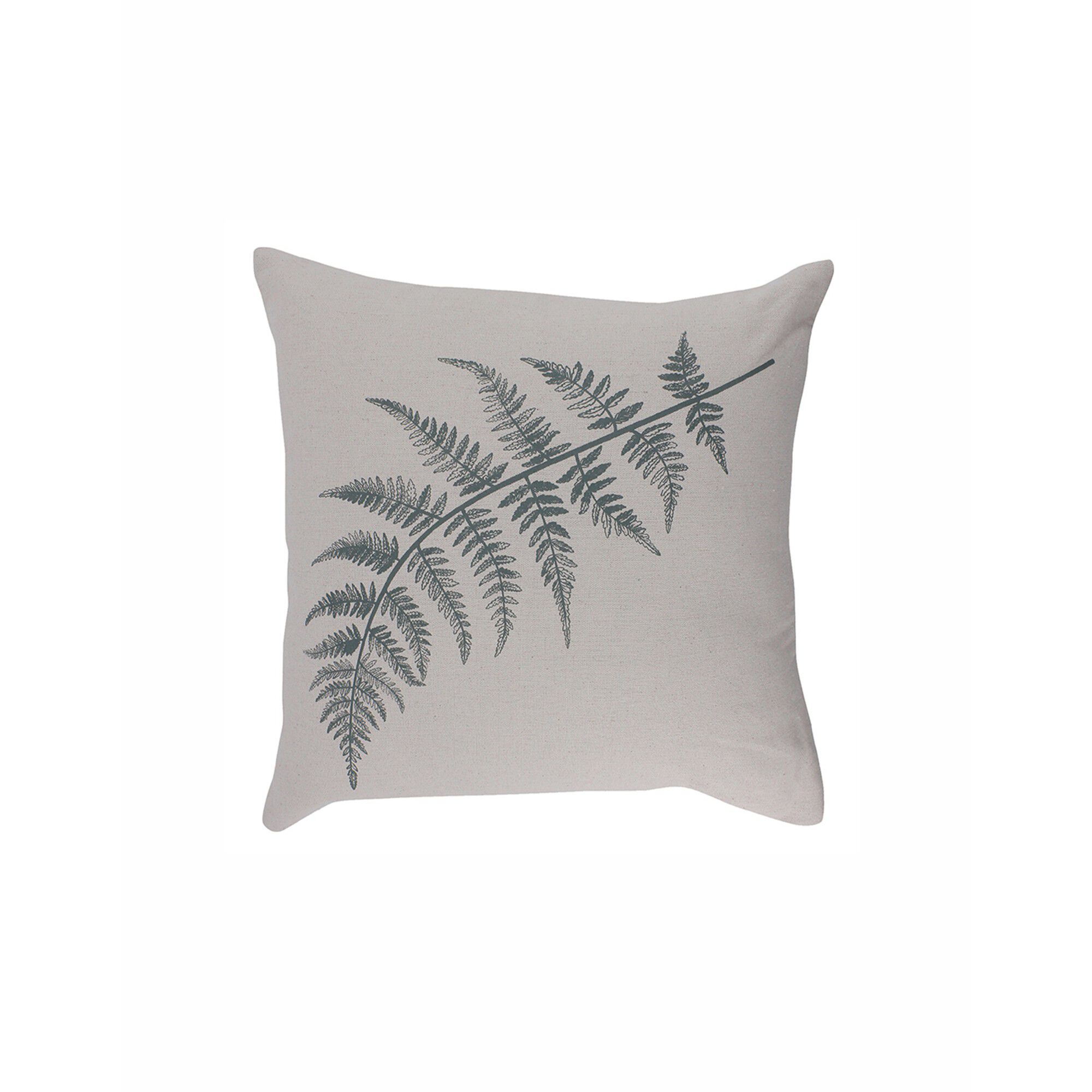 Coussin imprimé fougère
