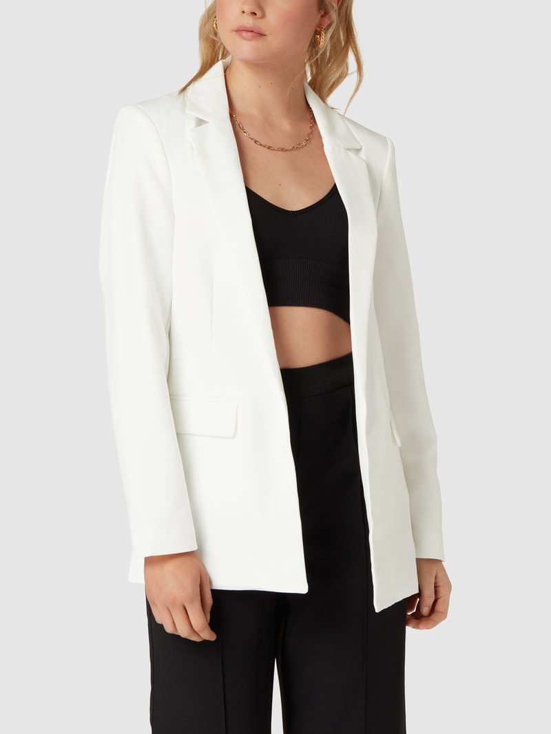 Blazer mit Reverskragen Modell 'Bossy' in offwhite