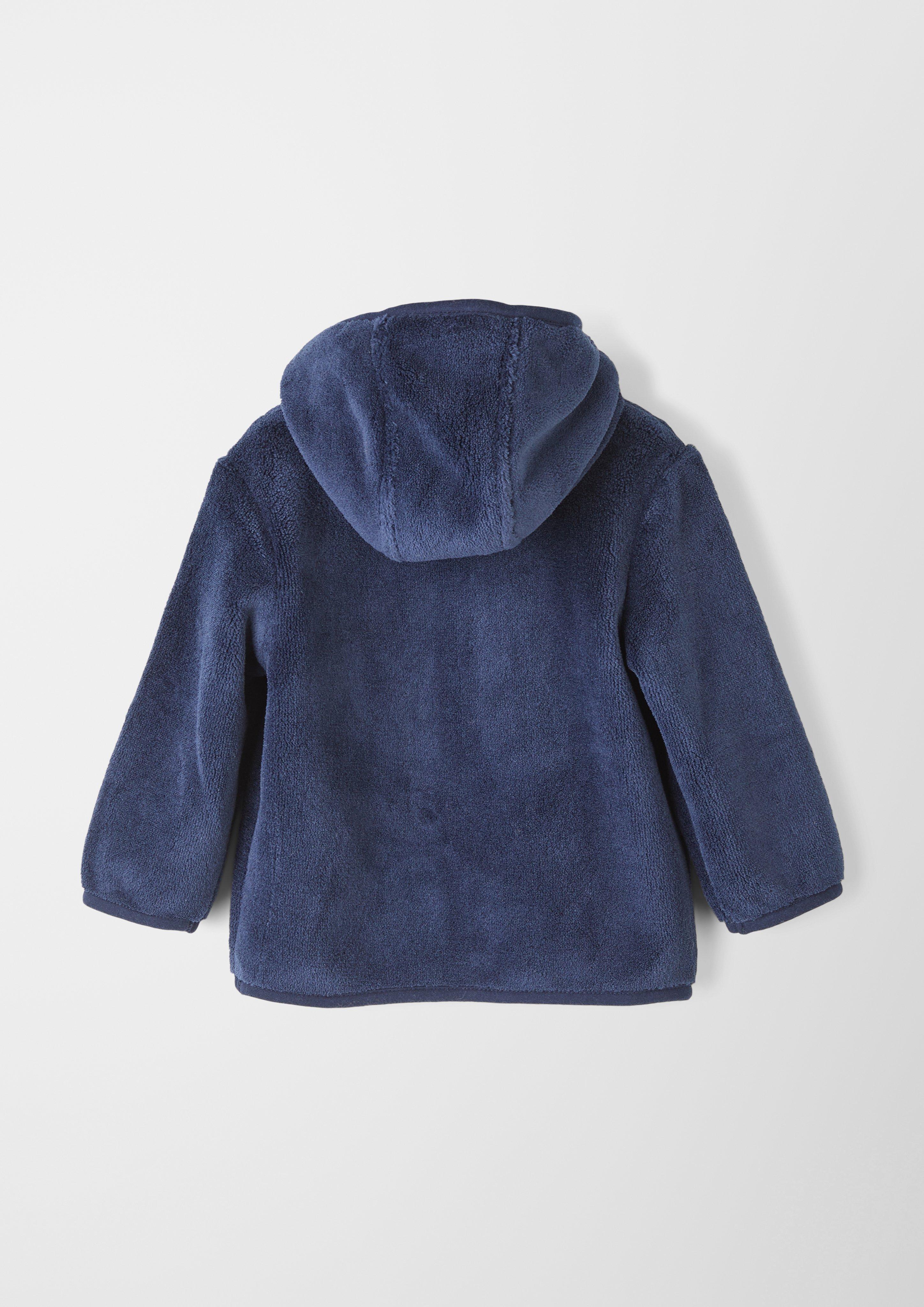 Kapuzenjacke aus Teddyplüsch  EME-2120389-5952