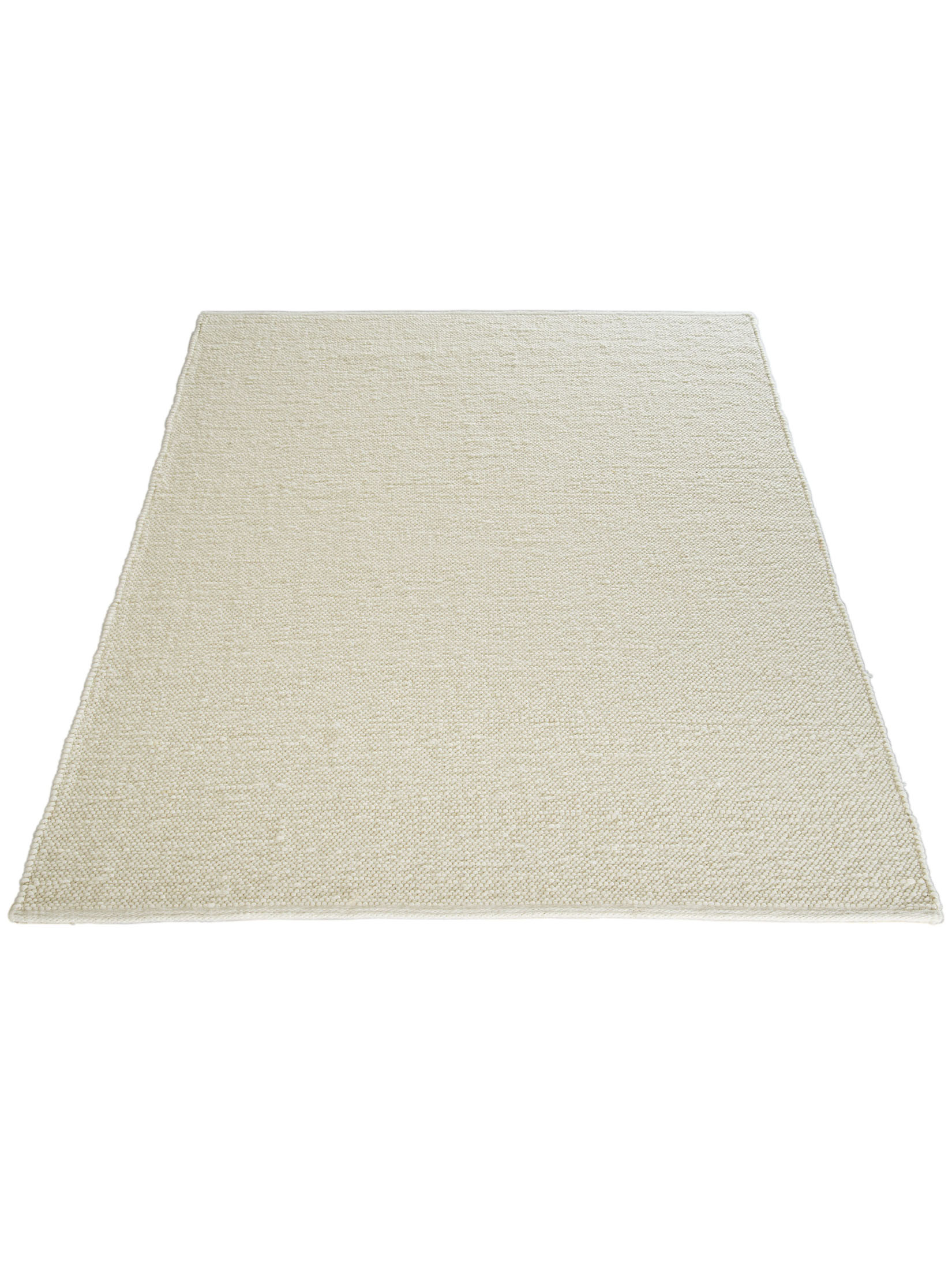 Weißach Woll-Teppich, Weiss
