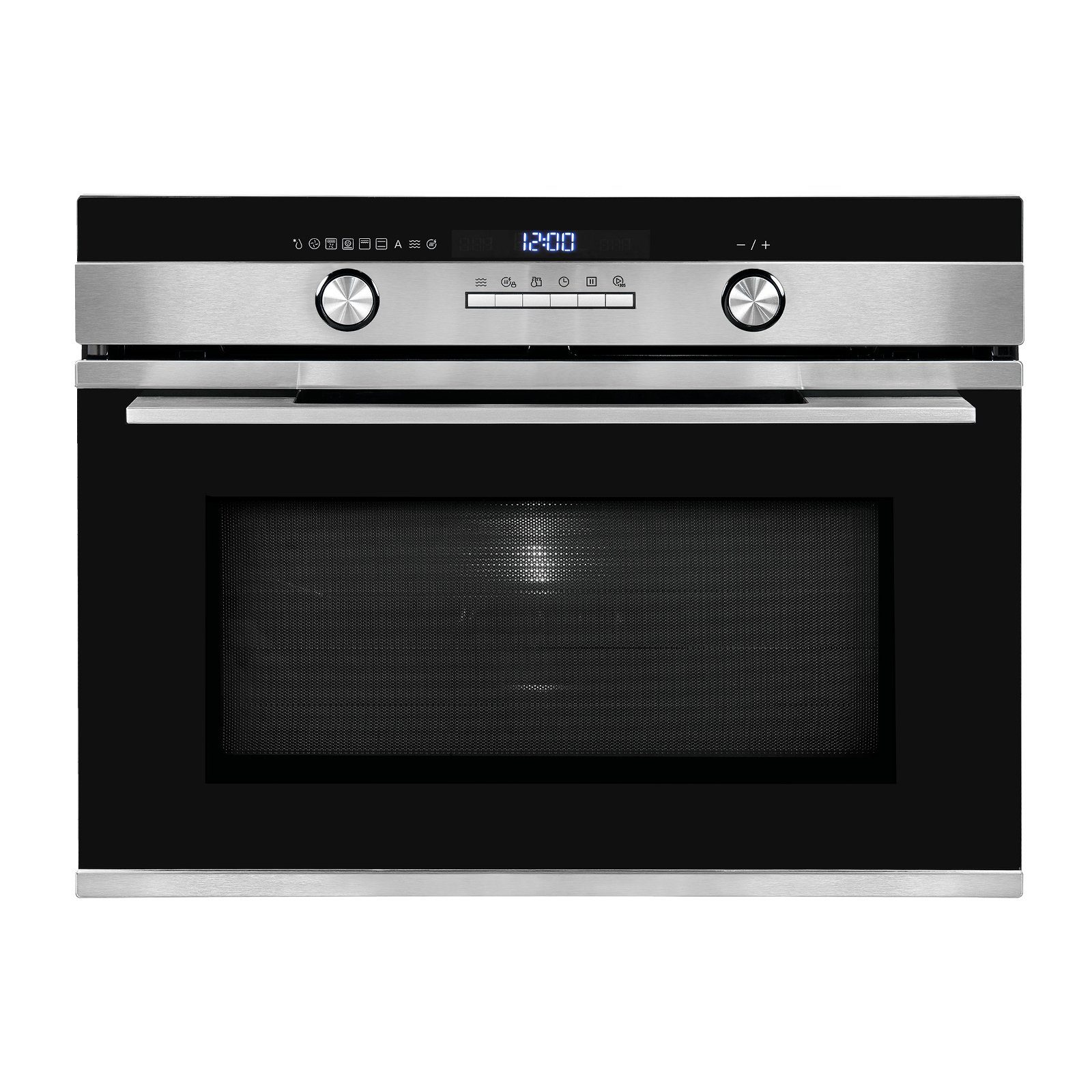 vonReiter Einbau-Mikrowelle VREBM 4550 G, Mikrowelle mit Backofenfunktion, Grill, Heißluft, Auftaufunktion, 50,00 l, Digitaler Timer