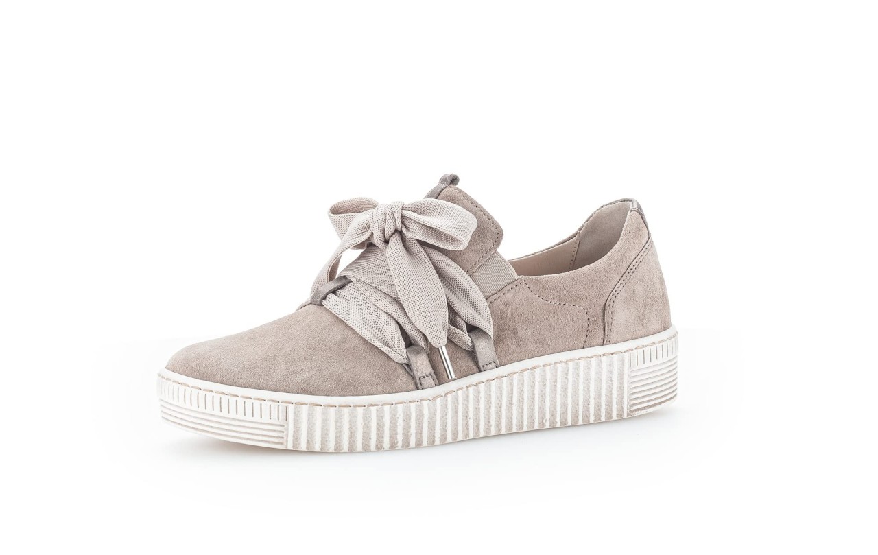 GABOR Freizeit Schnürer beige Gabor Fashion Sneaker low 43.333.12 beig