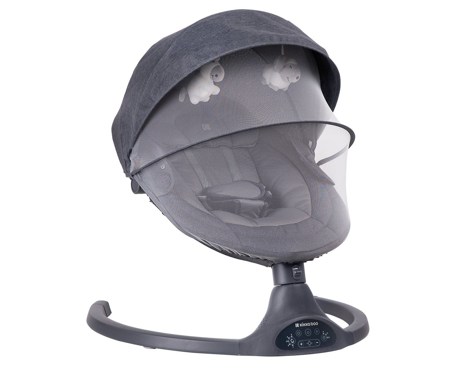 Kikkaboo Babywippe Babywippe Codie elektrisch, Schaukelfunktion, Fernbedienung, Bluetooth