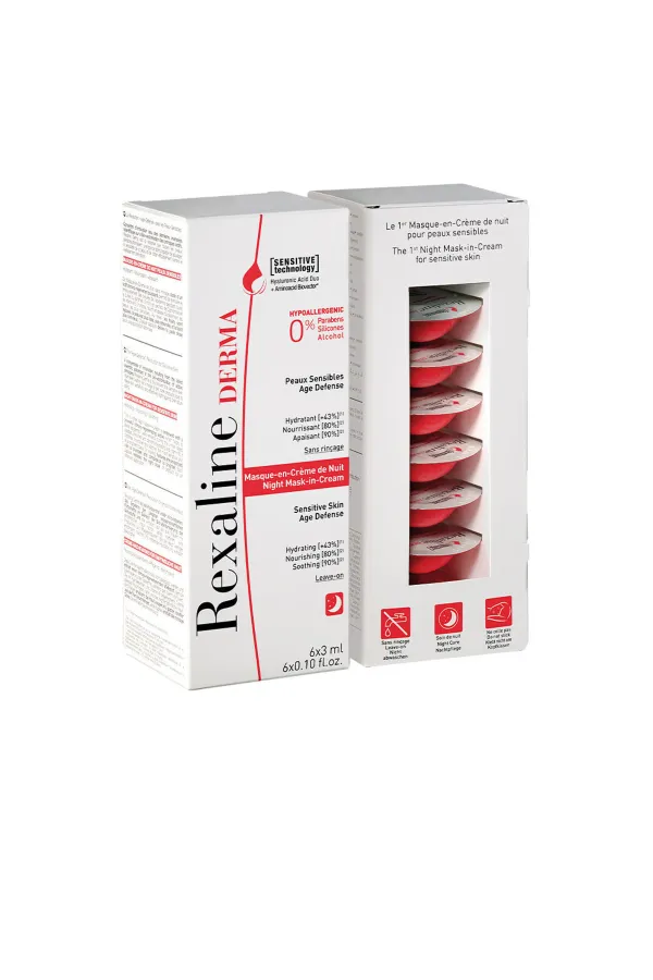 Rexaline  Derma Nachtmaske-in-Creme 6 X Rexaline 3 ml