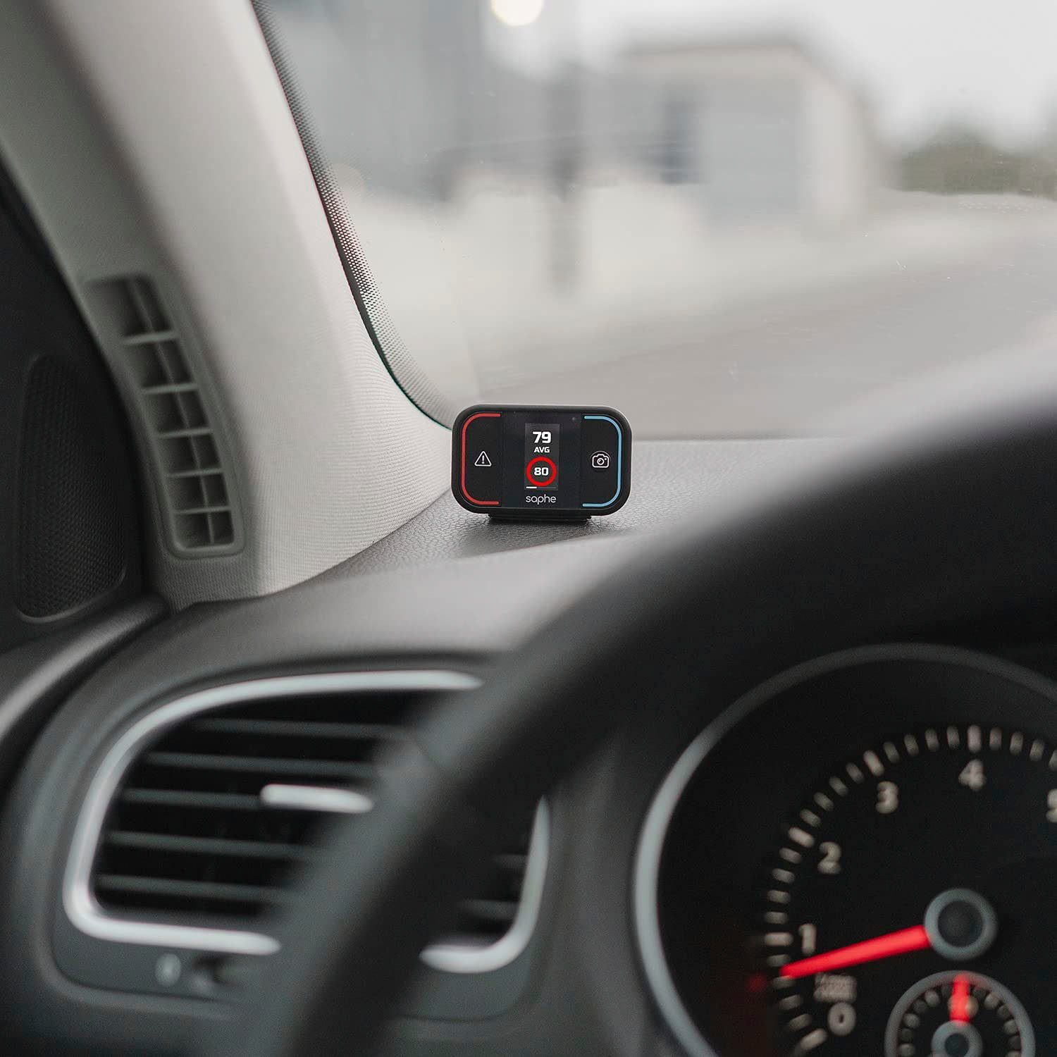 Saphe Saphe Drive Mini Verkehrsalarm (integriertes Display, Verbindung mit Smartphone via Bluetooth)