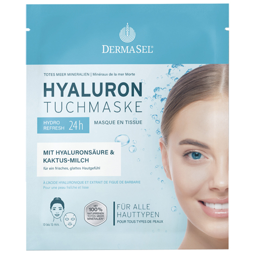 DERMASEL Hyaluron Tuchmaske  1 St  Gesichtsmaske