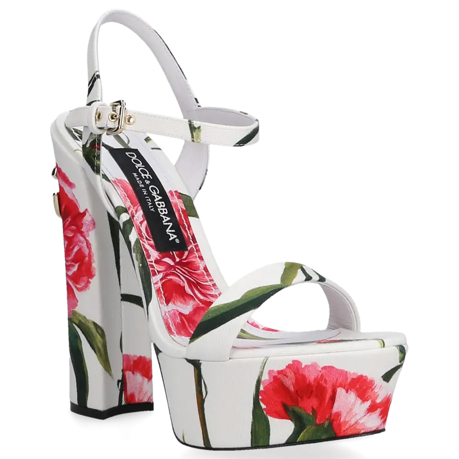 Dolce & Gabbana - Sandalen AL223 Textil - weiß