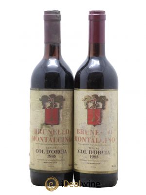 Brunello di Montalcino DOCG Col D'Orcia 1985 - Lot de 2 Bouteilles