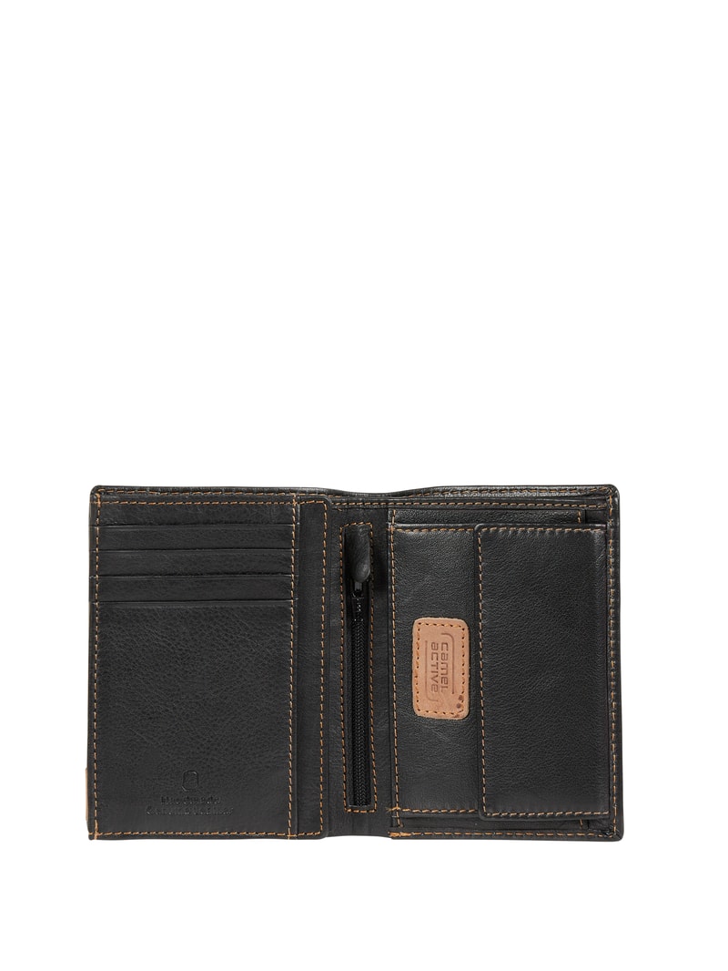 Portmonee aus Leder in schwarz